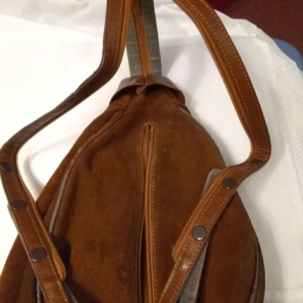 Vintage Celebrities brushed leather bag